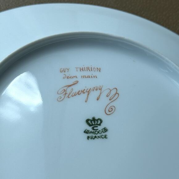 Guy Thirion Limoges France Chastagner Plate Hand Painted Paris Masquerade Juin - Picture 5 of 6